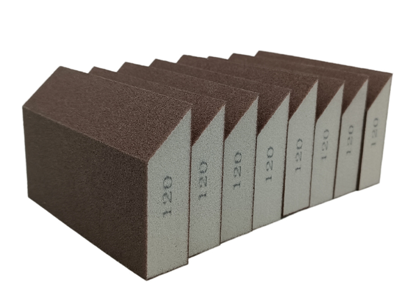 Trapezoidal Aluminum Oxide Sponge Sanding Block 100*70*25mm